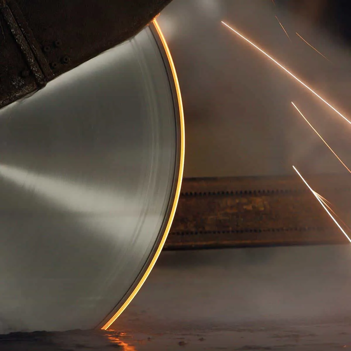 Concrete cutting - 3 Concrete cutting - blade with sparks
